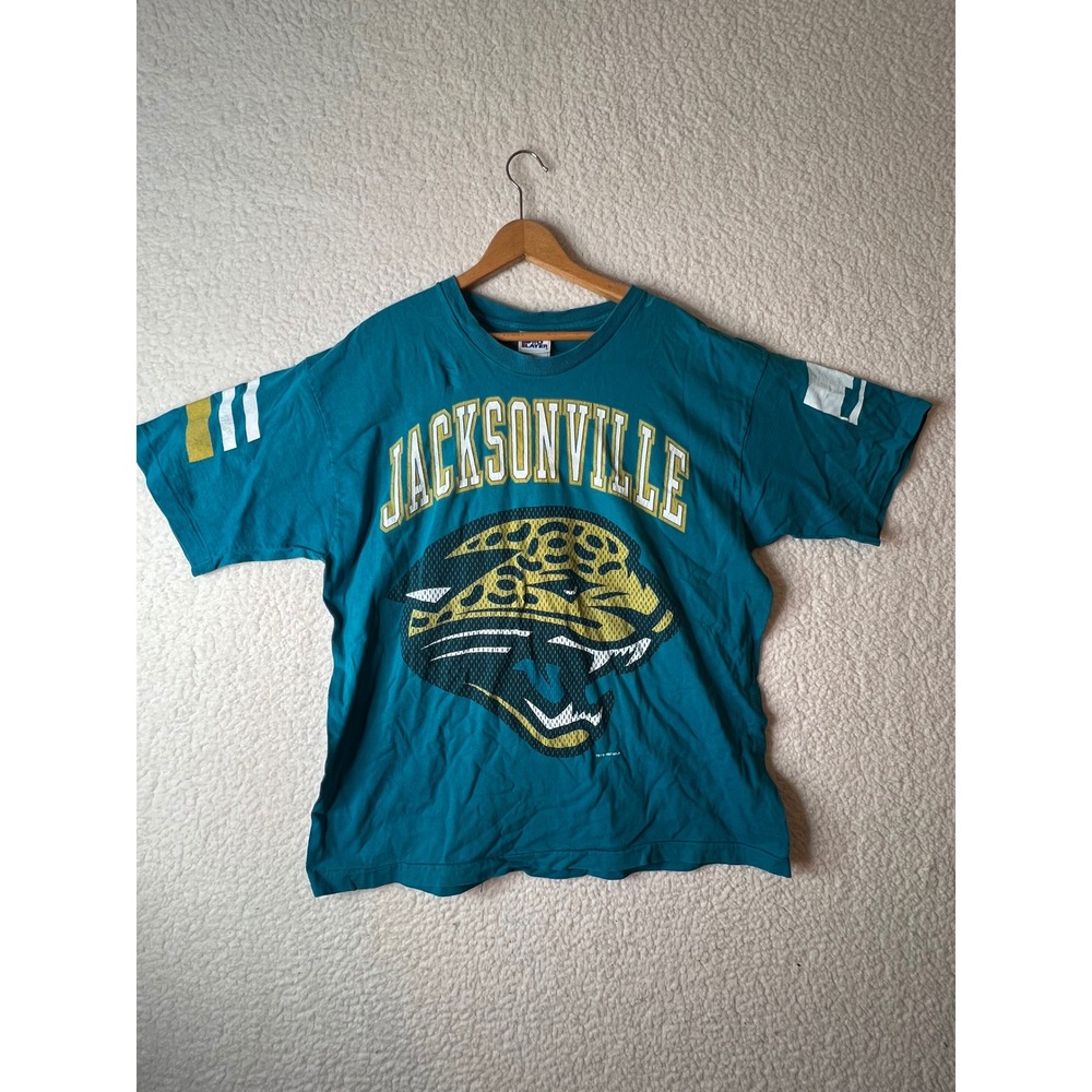 Vintage 1997 Jacksonville Jaguars Pro Player T Shirt XL Teal NFL Single Stitch